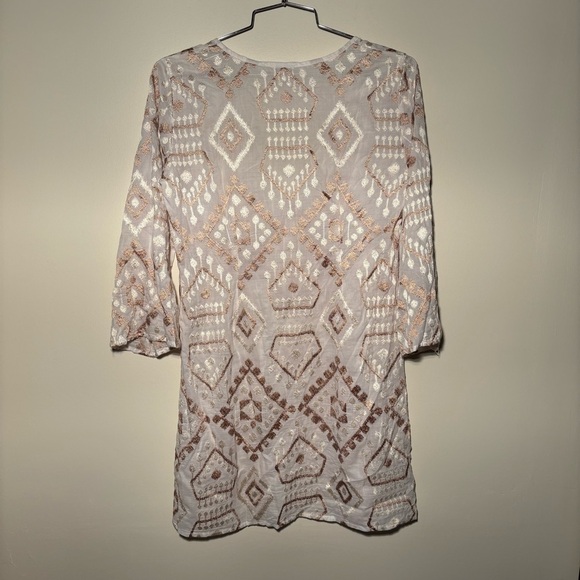 Cupcake International Golden Embellished Patterned Tunic Top - Picture 3 of 9